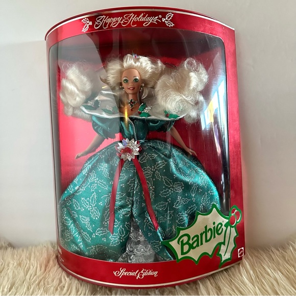 1995 Vintage NIB Happy Holidays Limited Edition Barbie - Picture 1 of 12